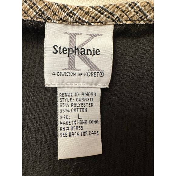 Vintage Stephanie K Koret Women’s Patchwork Vest Sz Large - Picture 5 of 5